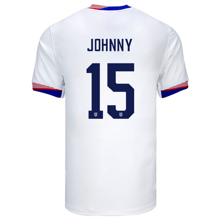 Kandiny Παιδικά Ηνωμένες Πολιτείες Johnny #15 Άσπρο Εντός Φανέλα 24-26 T-Shirt