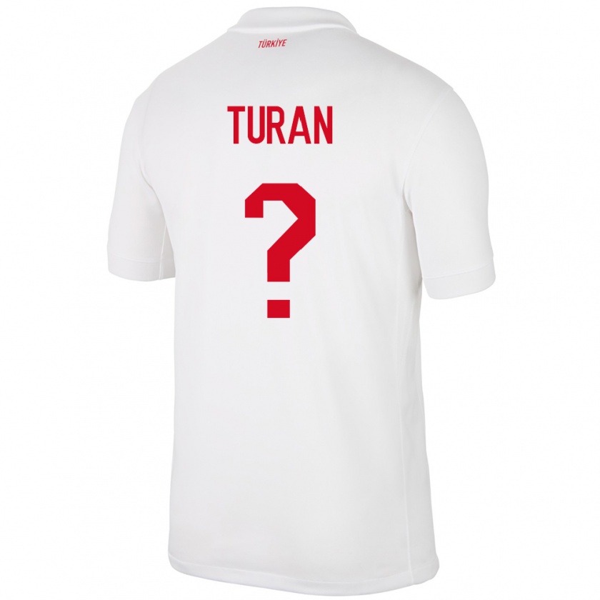 Kandiny Παιδικά Τουρκία Hasan Turan #0 Άσπρο Εντός Φανέλα 24-26 T-Shirt