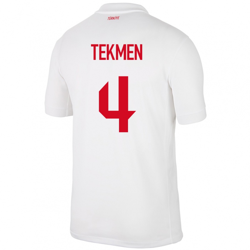 Kandiny Παιδικά Τουρκία Ece Tekmen #4 Άσπρο Εντός Φανέλα 24-26 T-Shirt