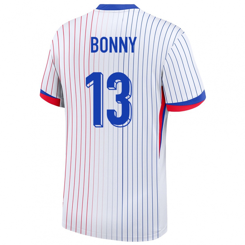 Kandiny Παιδικά Γαλλία Ange-Yoan Bonny #13 Άσπρο Εκτός Φανέλα 24-26 T-Shirt