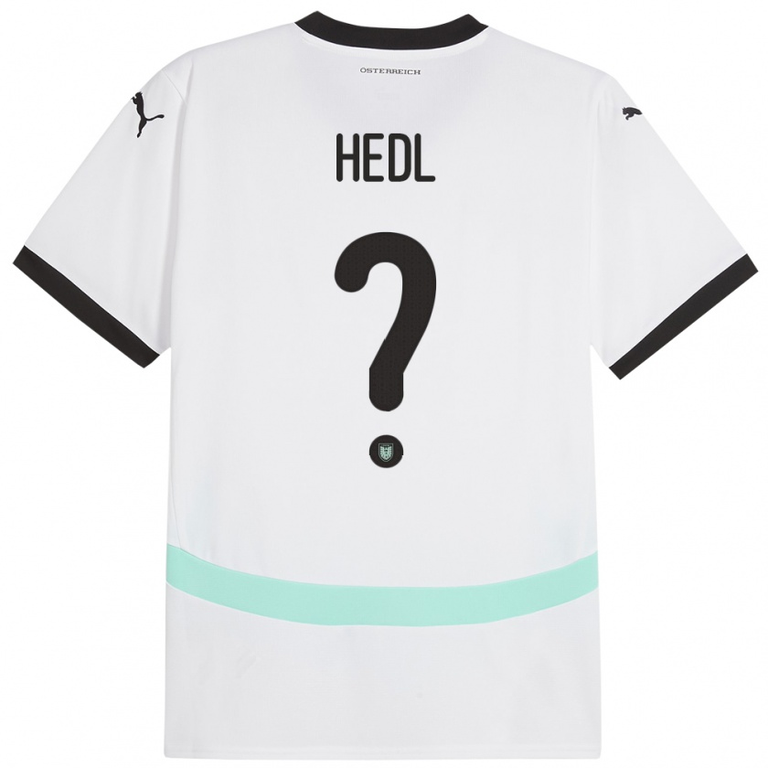 Kandiny Παιδικά Αυστρία Philip Hedl #0 Άσπρο Εκτός Φανέλα 24-26 T-Shirt