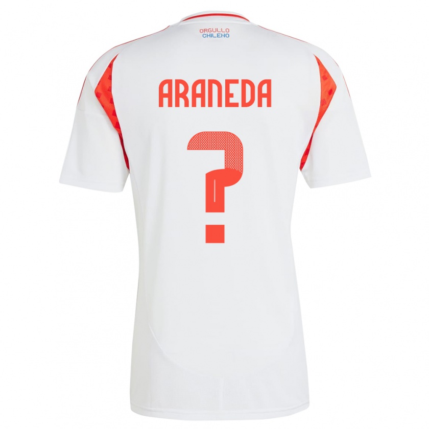 Kandiny Παιδικά Χιλή Arantxa Araneda #0 Άσπρο Εκτός Φανέλα 24-26 T-Shirt