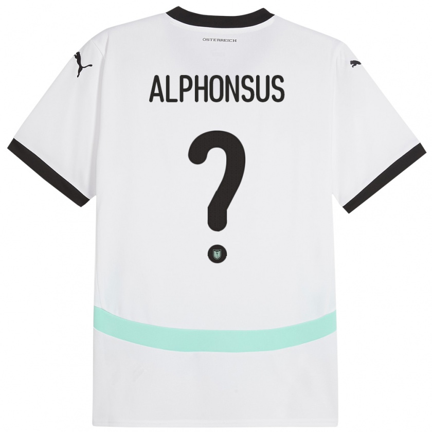 Kandiny Ανδρικά Αυστρία Marcel Alphonsus #0 Άσπρο Εκτός Φανέλα 24-26 T-Shirt