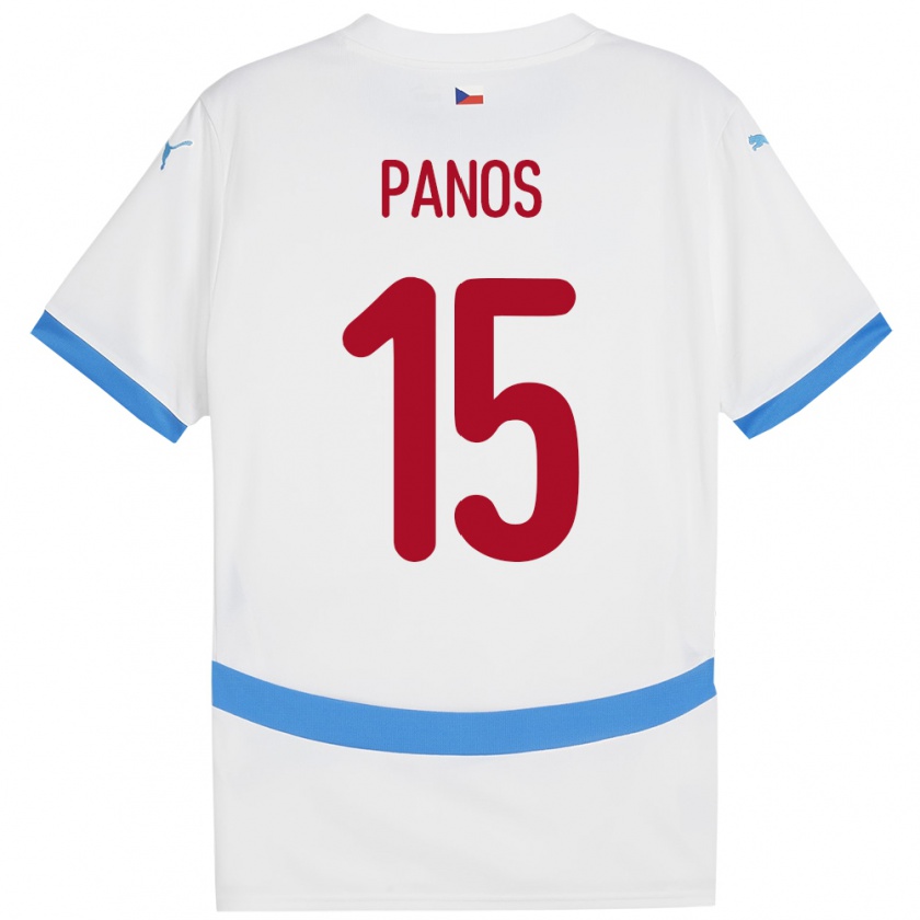 Kandiny Γυναίκα Τσεχία Jiri Panos #15 Άσπρο Εκτός Φανέλα 24-26 T-Shirt