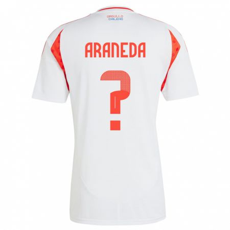 Kandiny Παιδικά Χιλή Arantxa Araneda #0 Άσπρο Εκτός Φανέλα 24-26 T-Shirt