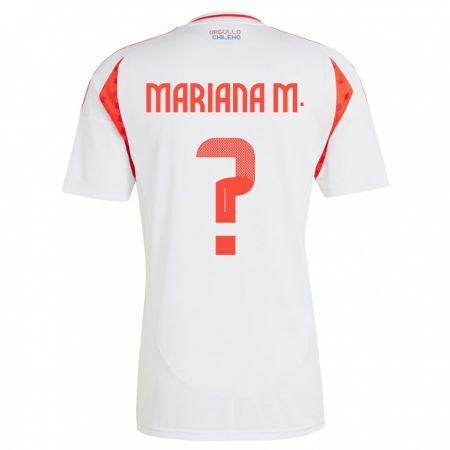 Kandiny Παιδικά Χιλή Mariana Morales #0 Άσπρο Εκτός Φανέλα 24-26 T-Shirt