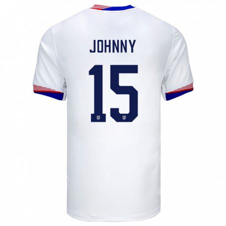 Kandiny Γυναίκα Ηνωμένες Πολιτείες Johnny #15 Άσπρο Εντός Φανέλα 24-26 T-Shirt